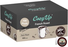 Cozy Up, French Roast Single-Serve Coffee Pods Compatible, 100-Count HOT NEW