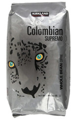 Kirkland Signature Colombian Supremo Coffee, Whole Bean, 3 lbs, 100% Arabica