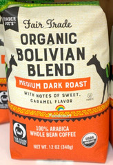 2 Packs Trader Joe’s Organic Fair Trade Bolivian Blend Bean Coffee 12 oz Each