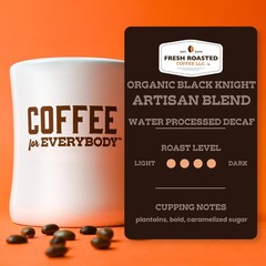 Fresh Roasted Coffee, Organic Black Knight 32 Ounce (Pack of 1), Coffee