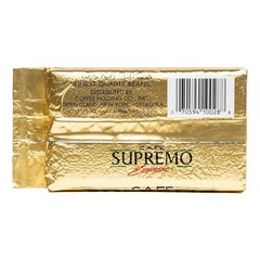Cafe Supremo 100% Espresso Coffee, Dark Roast Latin Flavor Vacuum Sealed – 8.8oz