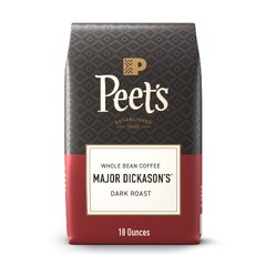 Peet’s Coffee Major Dickason’s Blend Premium Dark Roast Whole Coffee Beans