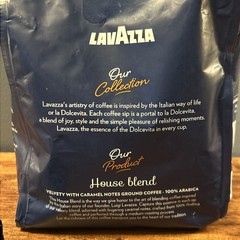Lot of 3 Lavazza Ground Coffee Bags – House Blend & Gran Riserva Dark Roast