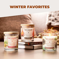 Pet House Fall Candles, Long Lasting, Clean Burning, Soy Wax Scented Candles for