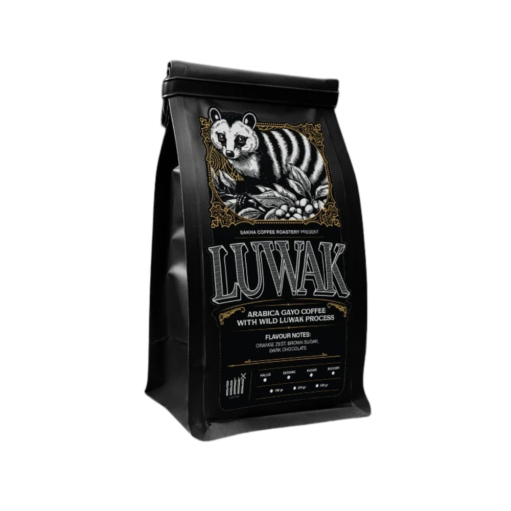 Sakha Roastery Gayo Aceh Wild Luwak (Civet) Arabica Coffee Roast Beans Espresso