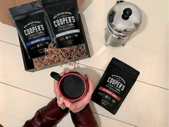 Kentucky Bourbon Barrel Aged Coffee Set – 3 Packs of Whole Bean 4Oz & 12Oz