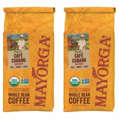 Mayorga Café, USDA Organic, Dark Roast Whole Bean Coffee, 2lb, 2-pk