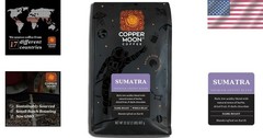 Gourmet Dark Roast Whole Bean Coffee – Sumatra Blend, 2 Pounds of Rich Flavor