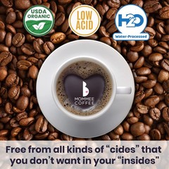 Half Caf Low Acid Whole Organic Coffee Beans – 100 Arabica Organic Half Caff …