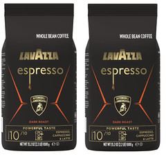 Lavazza Espresso Whole Bean for Automobili Lamborghini, Dark Roast ( 2 – pack )