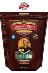 2LB Cafe Don Pablo Gourmet Coffee Signature Blend Medium Dark Roast Coffee FShip