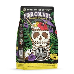 Bones Coffee Company Pina Colada 12oz Whole Bean Medium Roast Multicolor