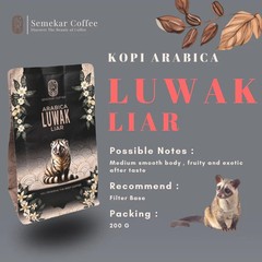 1 Kg Wild Civet Whole Beans Coffee Roasted Luwak Coffee Arabica Gayo 100%