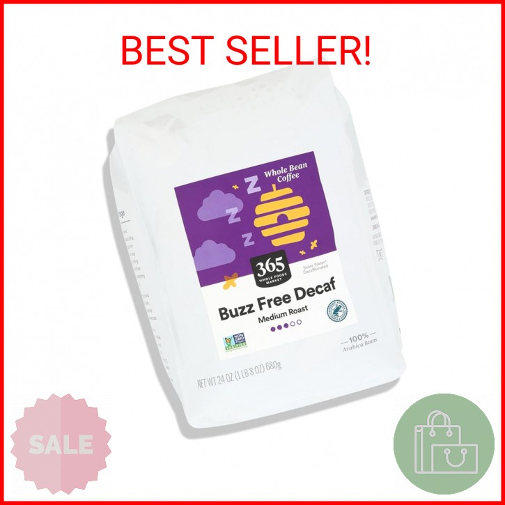 365 by Whole Foods Market Buzz Free Whole Bean Decaf Coffee, 24 OZ