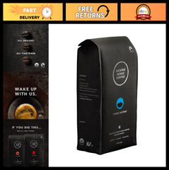 Organic Fairtrade Medium Roast Whole Bean Coffee – 2.2 lb Kicking Horse Blend