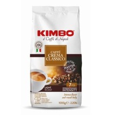 Kimbo Espresso Crema Classico Light Roast Whole Coffee Beans 2.2 LBS (PACK OF 2)