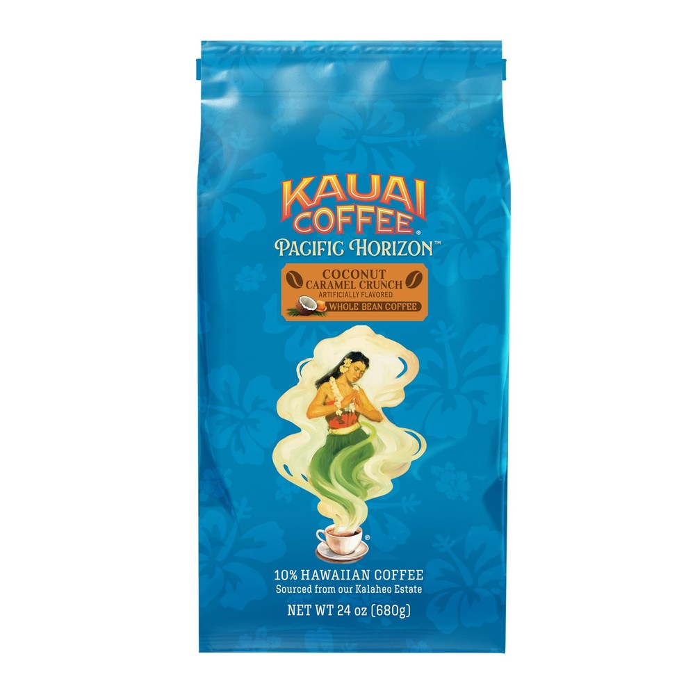 Kauai Coffee Whole Bean – Smooth, Non-Bitter 24 Ounce (Pack of 1)