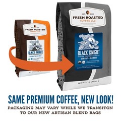 Fresh Roasted Coffee, Organic Black Knight 32 Ounce (Pack of 1), Coffee