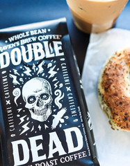 Raven’s Brew Double Dead Dark Roast Whole Bean Coffee – High Caffeine 5Lb