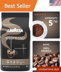 Sustainably Sourced 2.2 lb Whole Bean Espresso – Medium Roast Arabica Delight
