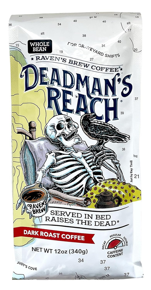 High Caffeine Coffee Dark Roast Whole Bean – Deadman’S Reach 12Oz