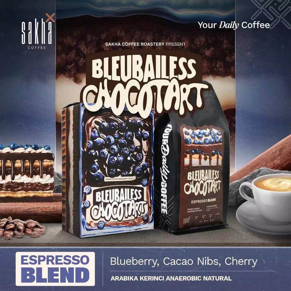 BIJI KOPI BLEUBAILESS CHOCOTART Espressso Coffee Beans Sakha Coffee Roastery