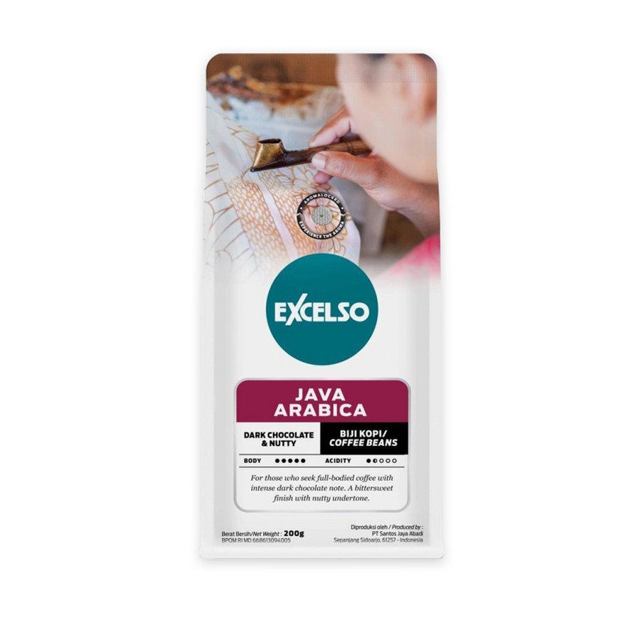 EXCELSO Indonesia Coffee Java Arabica 200g Whole Beans or Ground Coffee