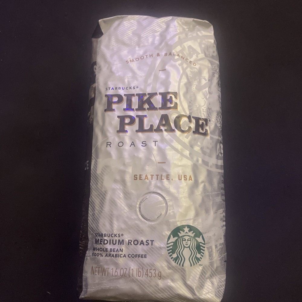 Starbucks Pike Place, Med Roast, Whole Bean, Arabica Coffee – 16oz- 2022