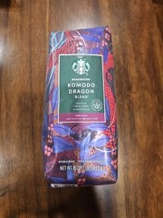 Starbucks KOMODO DRAGON Whole Bean Coffee 1lb Bag Whole Bean Expires 11/06/2026