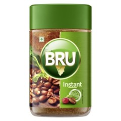 Bru Instant 100% Coffee Freshly Roasted Coffee Beans in a 100g Glass Jar