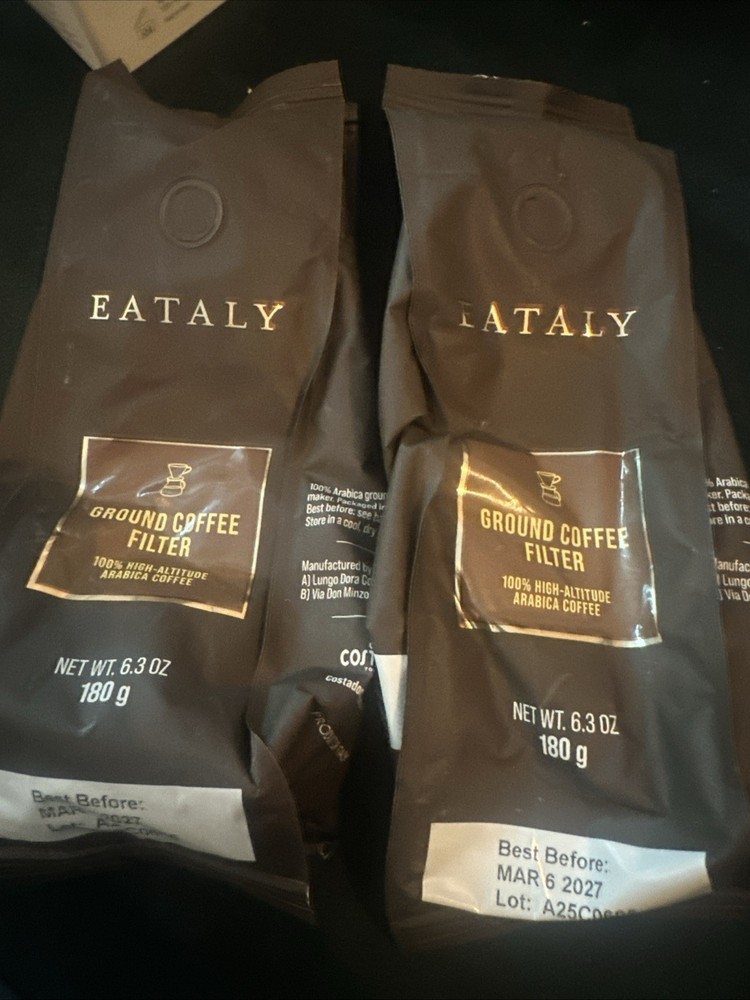 2 Packs 100% High Altitude Arabica Grani Whole Bean Coffee 6.3oz Bag Exp 3/27