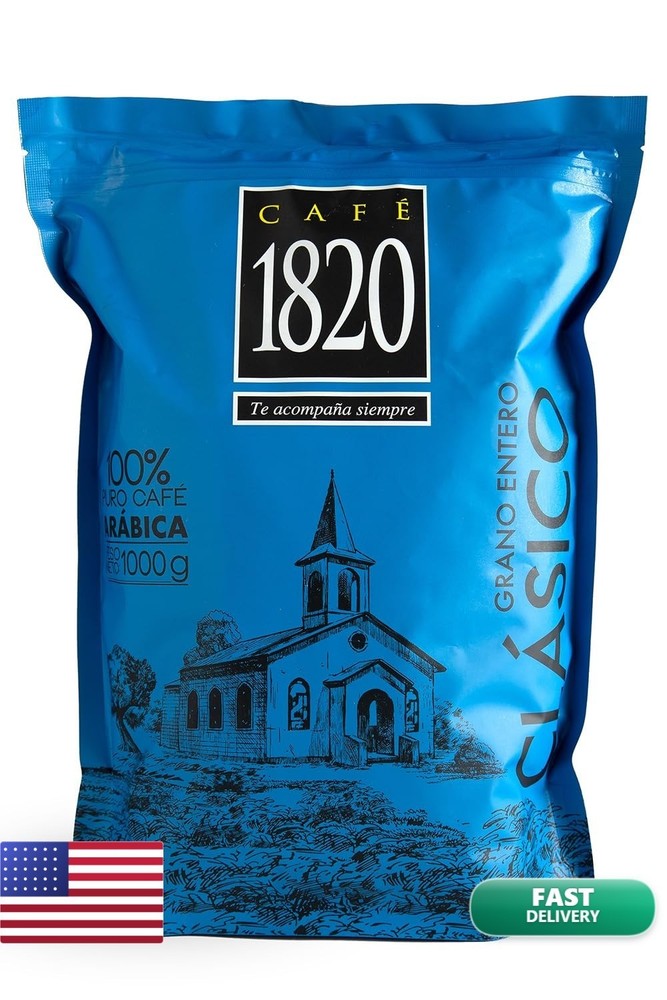 Café 1820 Whole Bean, Premium Costa Rican Whole Bean Coffee, 100% Arabica, Dark