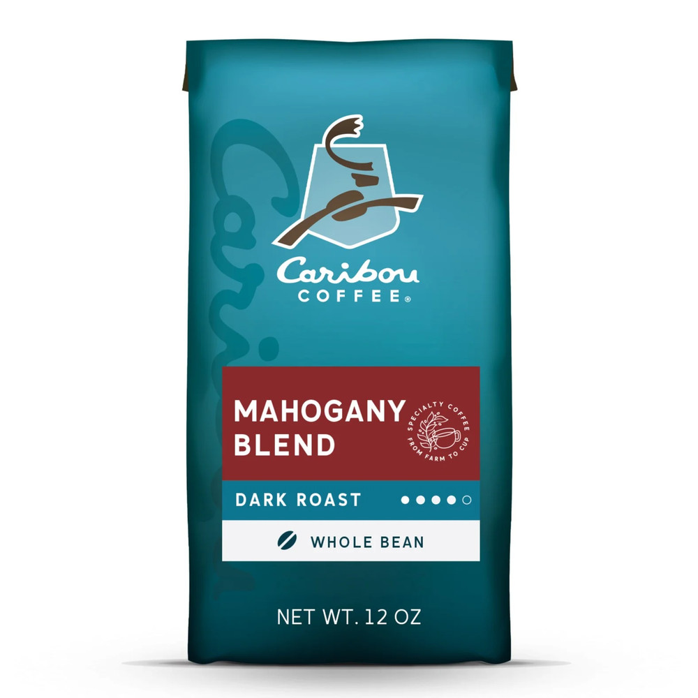 Coffee Mahogany Blend Premium Dark Roast Whole Bean Coffee, Arabica, 12 Oz