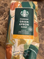 Starbucks Green Apron Blend Blonde Roast Whole Bean Coffee 1lb / 16oz / 453g Bag
