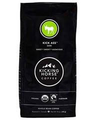 Kicking Horse Coffee Dark Roast Whole Bean 10 oz Organic Fairtrade Pack of 6