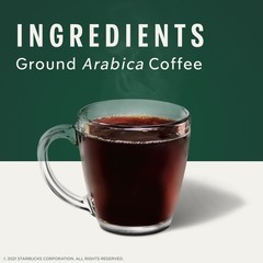 Starbucks Ground Coffee, Dark Roast Hot 12 Ounce (Pack of 6), Italian