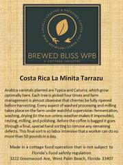 Roasted on Demand Coffee: Costa Rica La Minita Tarrazu