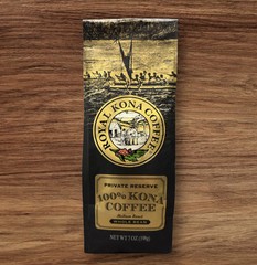 Hawaii ROYAL 100% KONA Coffee WHOLE BEAN PRIVATE RESERVE Medium Roast 7oz