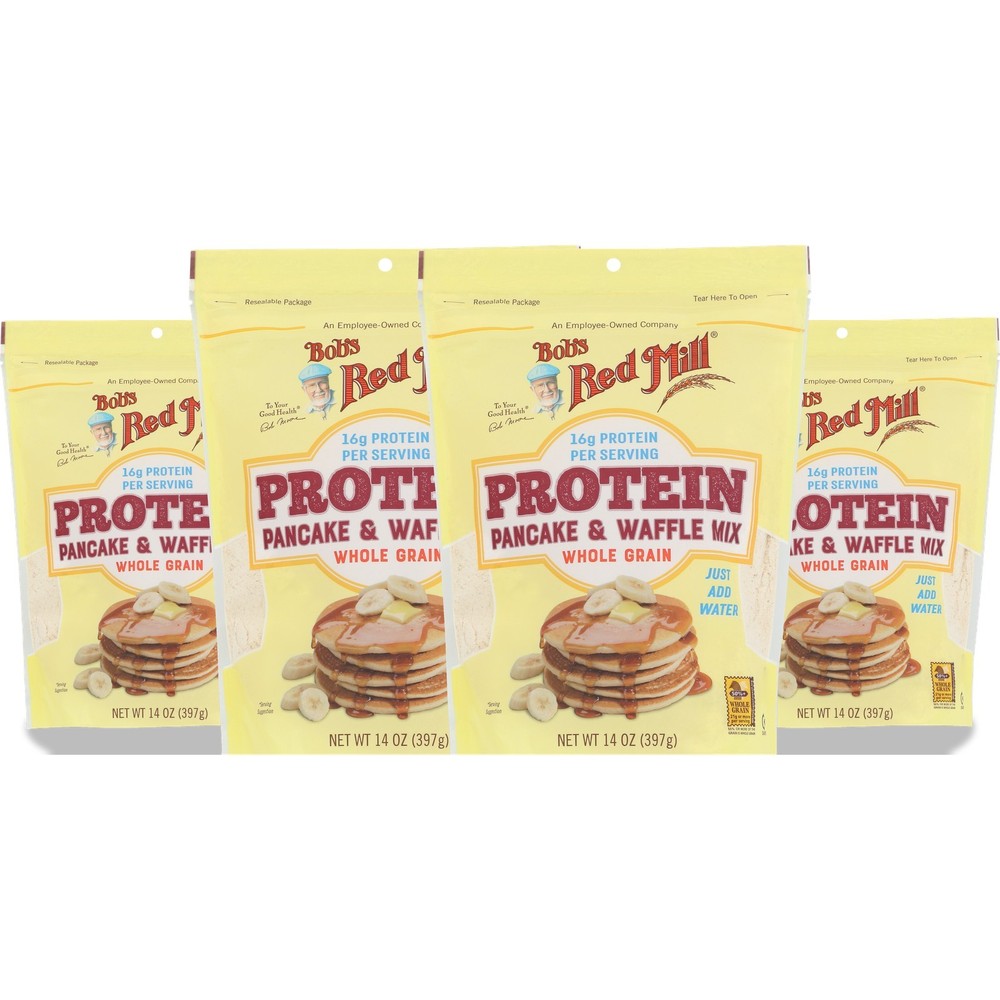 Protein Pancake And Waffle Mix By Bob’S Red Mill 14 Ounce 15 Grams Flour 4 Pack