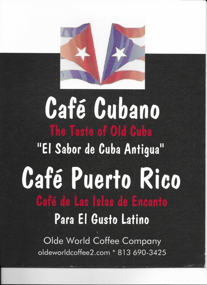 2026 Two Dark Spanish Roast Coffees ( 1 ) 12 oz bag of each P.R. & Cub