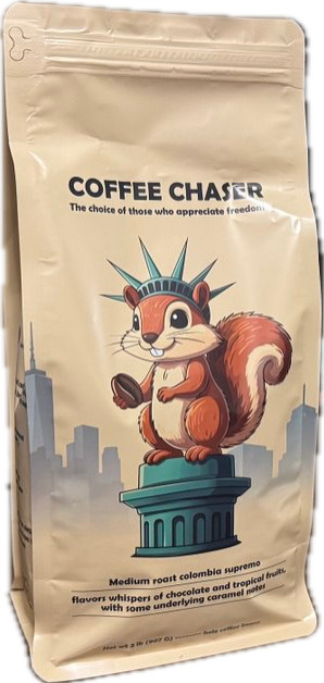 Coffee Chaser Freshly Medium Roasted Colombian Coffee Beans