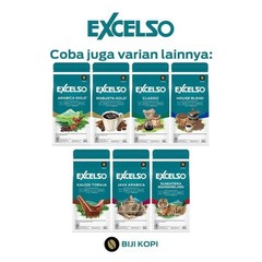 EXCELSO Indonesia Coffee Arabica Gold 200g Pack of 2 Whole Beans or Ground