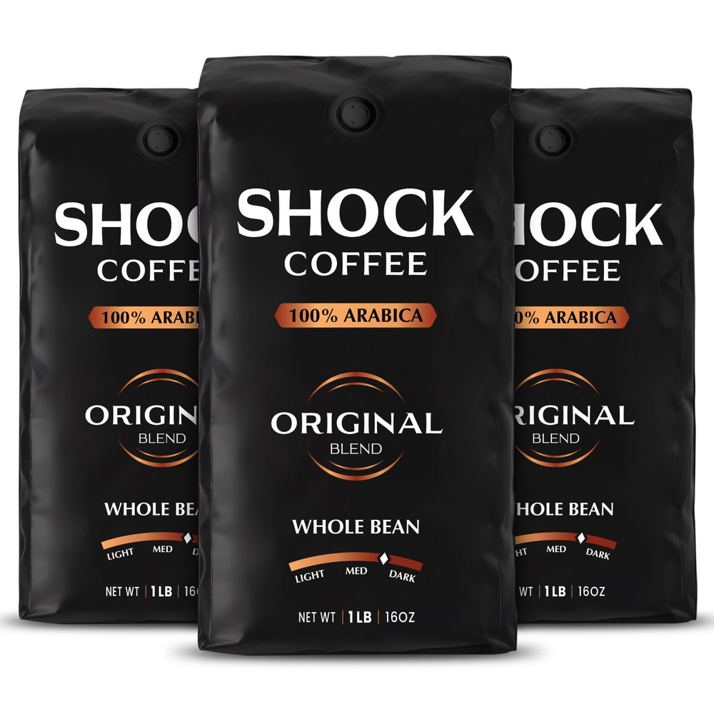 Coffee Whole Bean, the Strongest Caffeinated All-Natural Coffee, up to 50% More