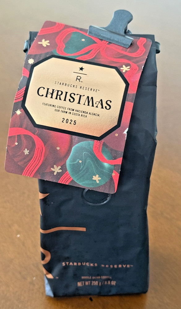 Starbucks Reserve Holiday Christmas Reserve 2025 Whole Bean Coffee (8.8oz/250g)