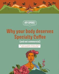 Ay Ombe Coffee SCA 86PTS Colombian Arabica whole bean and ground, medium roast