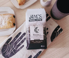 Jim’S Organic Coffee Blend X AKA Witches Brew Whole Bean Dark Roast 11 Oz Bag