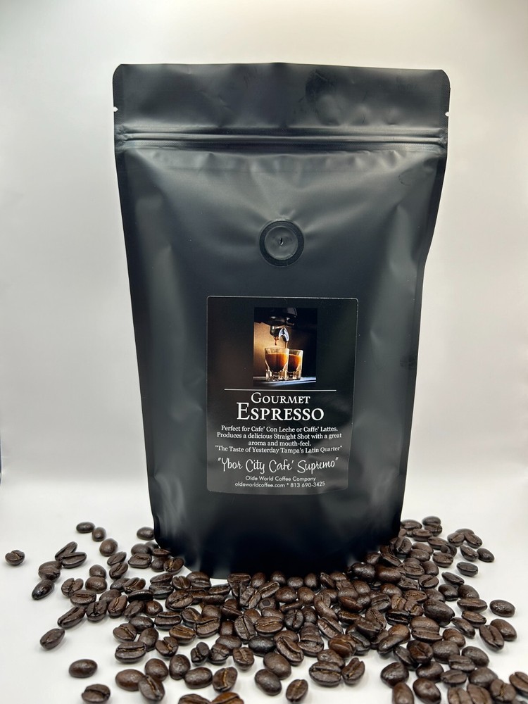 2025 – Ybor City Cafe Supremo – 1 bag (12 oz) Whole Bean Espresso Dark Roast
