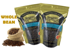 ✔️LOT OF 2 BAGS 100% HAWAIIAN COFFEE HUALALAI ESTATE Kona Hawaii 7oz WHOLE BEAN