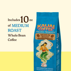 Koloa Estate Medium Roast – Whole Bean Coffee, 10 Oz Package