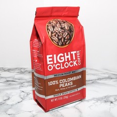 (3 x 11 Oz. Bags) Eight O’Clock Coffee Whole Bean Medium Roast Colombian Peaks